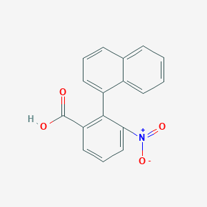 molecular formula C17H11NO4 B13349818 2-(Naphthalen-1-yl)-3-nitrobenzoic acid 