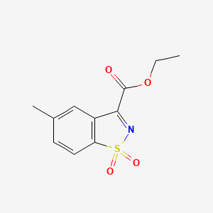 Ethyl 5-methylbenzo[d]isothiazole-3-carboxylate 1,1-dioxide