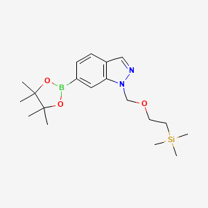 6-(4,4,5,5-Tetramethyl-1,3,2-dioxaborolan-2-yl)-1-((2-(trimethylsilyl)ethoxy)methyl)-1H-indazole