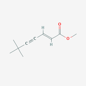 molecular formula C10H14O2 B13349856 methyl (E)-6,6-dimethylhept-2-en-4-ynoate 