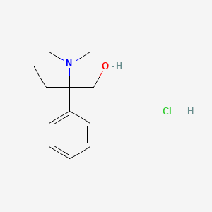 B1334986 beta-(Dimethylamino)-beta-ethylphenethyl alcohol hydrochloride CAS No. 60577-23-3