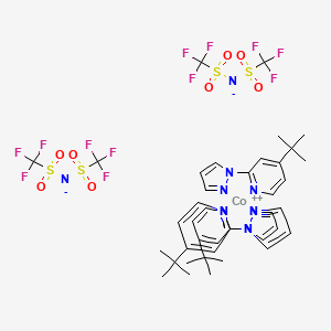 Tris[4-tert-butyl-2-(1H-pyrazol-1-yl)pyridine]cobalt(II) Bis(trifluoromethanesulfonyl)imide salt