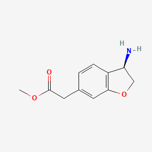 (R)-Methyl 2-(3-amino-2,3-dihydrobenzofuran-6-yl)acetate