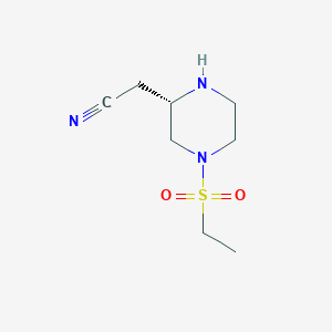 (S)-2-(4-(Ethylsulfonyl)piperazin-2-yl)acetonitrile