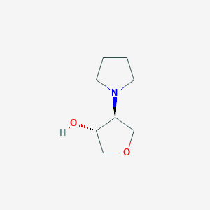 Rel-(3R,4S)-4-(pyrrolidin-1-yl)tetrahydrofuran-3-ol