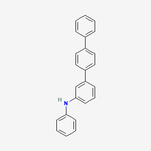 molecular formula C24H19N B13349916 N-phenyl-3-(4-phenylphenyl)aniline 