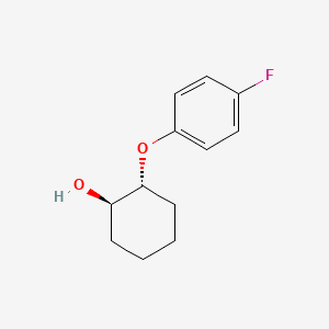 molecular formula C12H15FO2 B13349940 Rel-(1R,2R)-2-(4-fluorophenoxy)cyclohexan-1-ol 