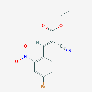 Ethyl (E)-3-(4-bromo-2-nitrophenyl)-2-cyanoacrylate