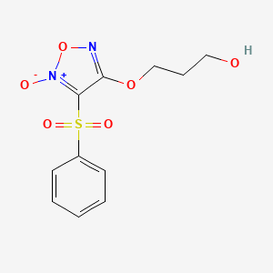 3-[(3-Phenylsulfonyl)furoxan-4-yloxy]propan-1-ol