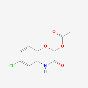 6-chloro-3-oxo-3,4-dihydro-2H-benzo[b][1,4]oxazin-2-yl propionate