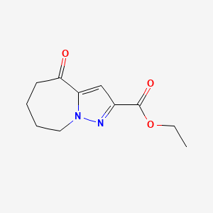 molecular formula C11H14N2O3 B13350054 Ethyl 4-oxo-5,6,7,8-tetrahydro-4h-pyrazolo[1,5-a]azepine-2-carboxylate 