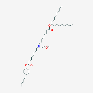 molecular formula C46H89NO5 B13350064 Heptadecan-9-yl 8-((2-hydroxyethyl)(8-oxo-8-((4-pentylcyclohexyl)oxy)octyl)amino)octanoate 