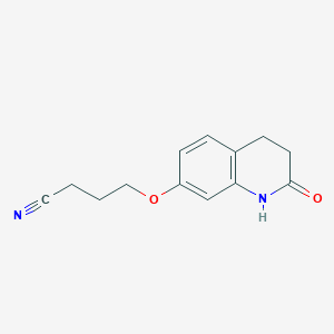 4-((2-Oxo-1,2,3,4-tetrahydroquinolin-7-yl)oxy)butanenitrile