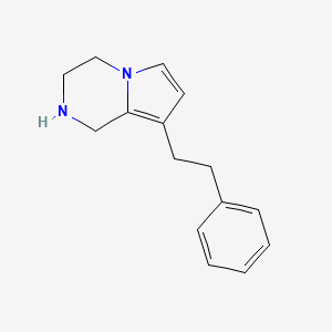 molecular formula C15H18N2 B13350125 8-Phenethyl-1,2,3,4-tetrahydropyrrolo[1,2-a]pyrazine 