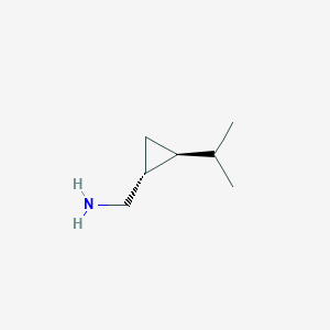 molecular formula C7H15N B13350172 ((1R,2S)-2-Isopropylcyclopropyl)methanamine 