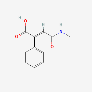 molecular formula C11H11NO3 B13350203 4-(Methylamino)-4-oxo-2-phenylbut-2-enoic acid 