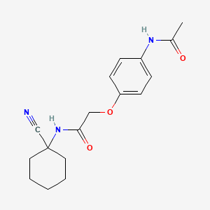 molecular formula C17H21N3O3 B13350209 2-(4-acetamidophenoxy)-N-(1-cyanocyclohexyl)acetamide 