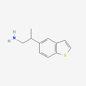 molecular formula C11H13NS B13350264 2-(Benzo[b]thiophen-5-yl)propan-1-amine 