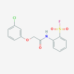 2-(2-(3-Chlorophenoxy)acetamido)benzene-1-sulfonyl fluoride