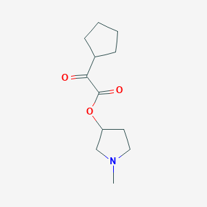 1-Methylpyrrolidin-3-yl 2-cyclopentyl-2-oxoacetate