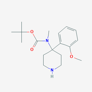 tert-Butyl (4-(2-methoxyphenyl)piperidin-4-yl)(methyl)carbamate