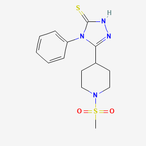 5-[1-(methylsulfonyl)piperidin-4-yl]-4-phenyl-4H-1,2,4-triazole-3-thiol