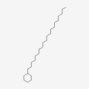 molecular formula C26H52 B13350411 Cyclohexane, eicosyl- CAS No. 4443-55-4