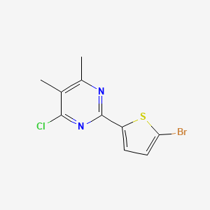 2-(5-Bromothiophen-2-yl)-4-chloro-5,6-dimethylpyrimidine