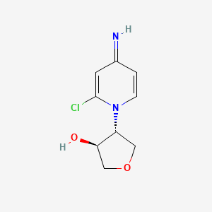 molecular formula C9H11ClN2O2 B13350445 (3S,4R)-4-(2-Chloro-4-iminopyridin-1(4H)-yl)tetrahydrofuran-3-ol 