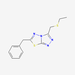 6-Benzyl-3-[(ethylsulfanyl)methyl][1,2,4]triazolo[3,4-b][1,3,4]thiadiazole