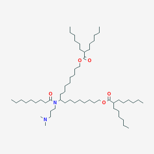 9-(N-(3-(Dimethylamino)propyl)nonanamido)heptadecane-1,17-diyl bis(2-hexyloctanoate)