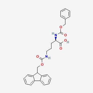 (R)-5-((((9H-Fluoren-9-yl)methoxy)carbonyl)amino)-2-(((benzyloxy)carbonyl)amino)pentanoic acid