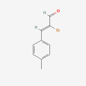 molecular formula C10H9BrO B13350477 (Z)-2-Bromo-3-(p-tolyl)acrylaldehyde 