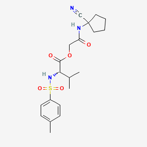 2-((1-Cyanocyclopentyl)amino)-2-oxoethyl tosyl-L-valinate