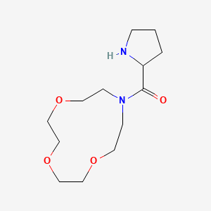 molecular formula C13H24N2O4 B1335053 吡咯烷-2-基-(1,4,7-三氧杂-10-氮杂-环十二烷-10-基)-甲酮 CAS No. 436811-22-2