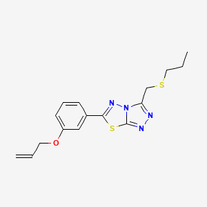 6-[3-(Allyloxy)phenyl]-3-[(propylsulfanyl)methyl][1,2,4]triazolo[3,4-b][1,3,4]thiadiazole