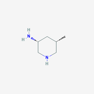 molecular formula C6H14N2 B13350547 Rel-(3R,5S)-5-methylpiperidin-3-amine 