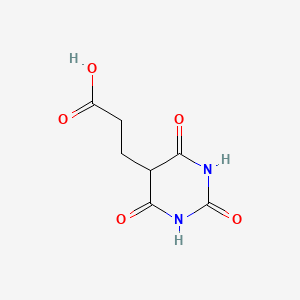 molecular formula C7H8N2O5 B1335056 3-(2,4,6-三氧代-己氢嘧啶-5-基)-丙酸 CAS No. 22384-33-4