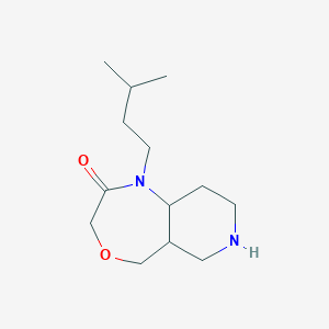 molecular formula C13H24N2O2 B13350593 1-isopentyloctahydropyrido[4,3-e][1,4]oxazepin-2(3H)-one 