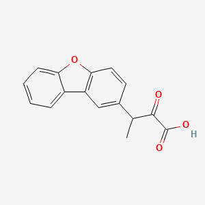 molecular formula C16H12O4 B13350600 3-(Dibenzo[b,d]furan-2-yl)-2-oxobutanoic acid 