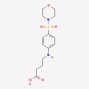 molecular formula C14H20N2O5S B1335071 4-[4-(吗啉-4-磺酰基)-苯氨基]-丁酸 CAS No. 125393-21-7