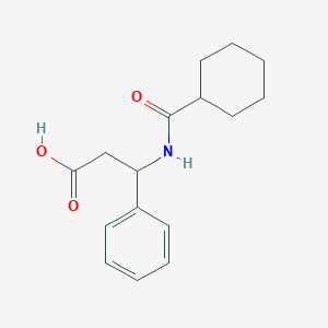 molecular formula C16H21NO3 B1335072 3-(环己烷羰基氨基)-3-苯基丙酸 CAS No. 436088-46-9