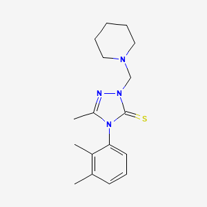 molecular formula C17H24N4S B13350722 4-(2,3-dimethylphenyl)-5-methyl-2-(piperidin-1-ylmethyl)-2,4-dihydro-3H-1,2,4-triazole-3-thione 