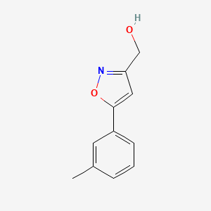 molecular formula C11H11NO2 B13350739 [5-(3-Methylphenyl)isoxazol-3-yl]methanol 