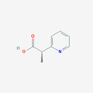 molecular formula C8H9NO2 B13350746 (S)-2-(Pyridin-2-yl)propanoic acid 