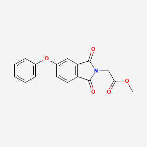 molecular formula C17H13NO5 B13350763 Methyl 2-(1,3-dioxo-5-phenoxyisoindolin-2-yl)acetate 