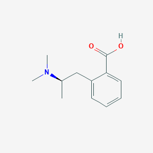 molecular formula C12H17NO2 B13350788 (R)-2-(2-(Dimethylamino)propyl)benzoic acid 