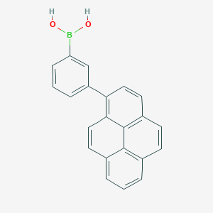 molecular formula C22H15BO2 B13350792 (3-(Pyren-1-yl)phenyl)boronic acid CAS No. 917380-57-5