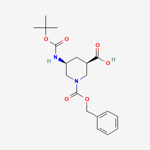 cis-1-((Benzyloxy)carbonyl)-5-((tert-butoxycarbonyl)amino)piperidine-3-carboxylic acid