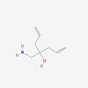 molecular formula C8H15NO B1335089 4-(Aminomethyl)hepta-1,6-dien-4-ol CAS No. 44866-40-2